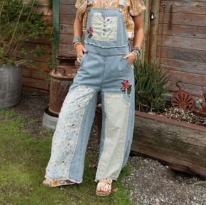 City Garden Floral Overalls by Three birds nest